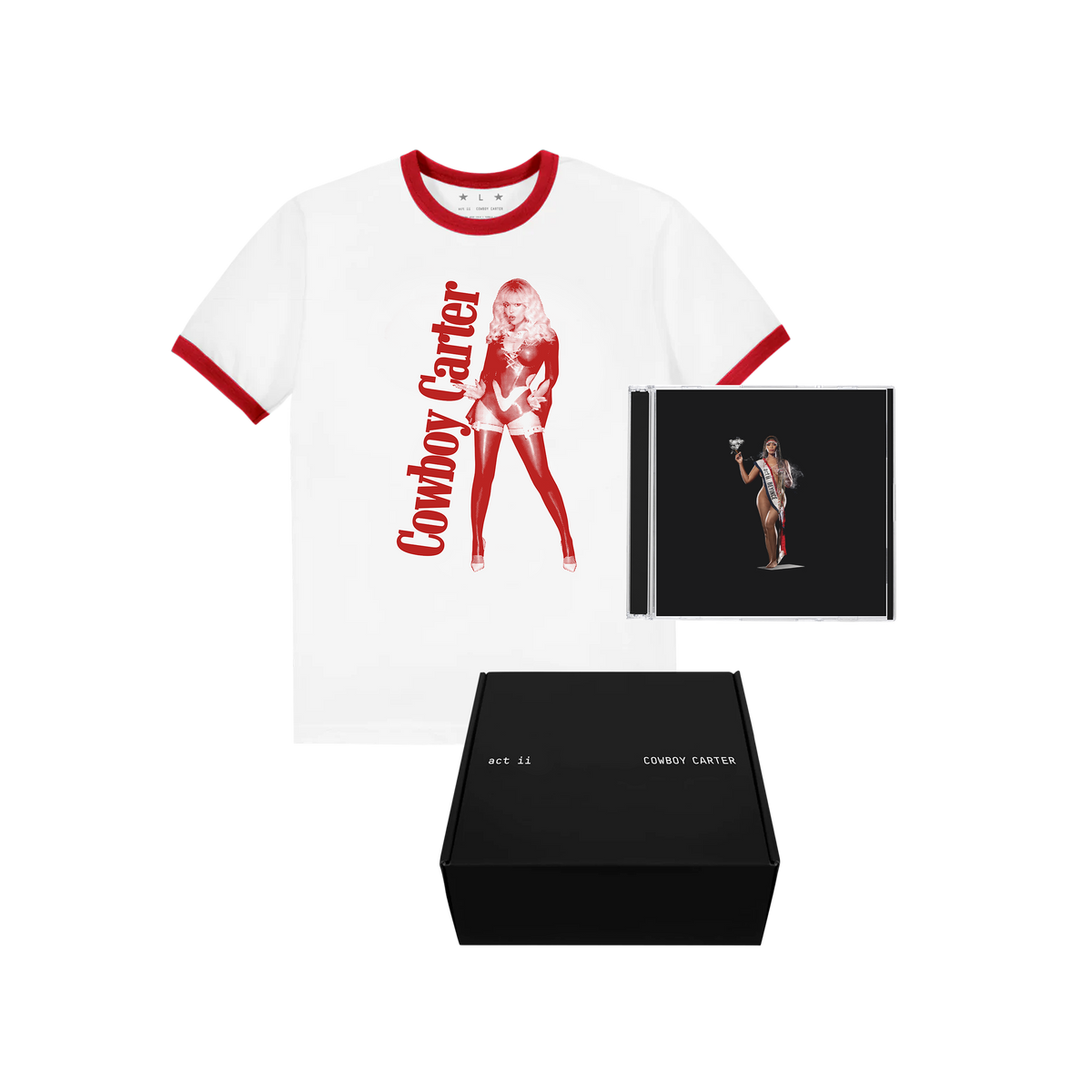 COWBOY CARTER LIMITED EDITION EXCLUSIVE COVER CD BOXSET (RED)
