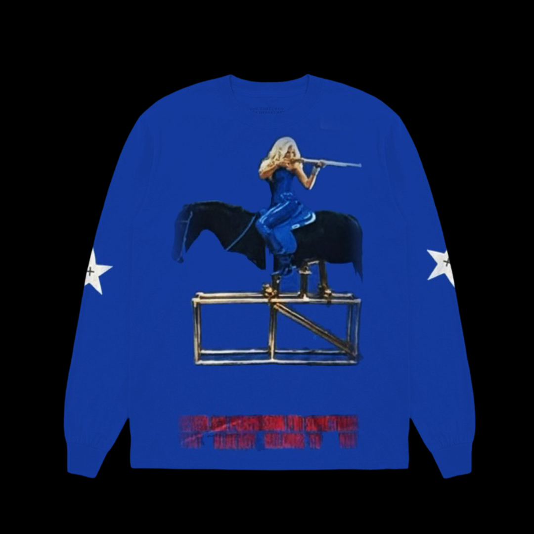 Beyonce Merch - Cowboy Carter Blue Rodeo Signature Longsleeve