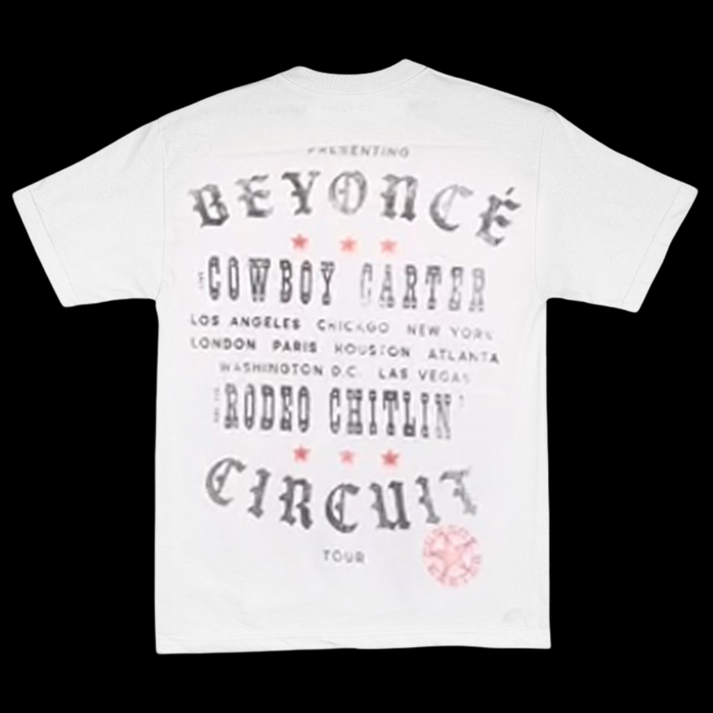 Beyonce Merch - Cowboy Carter Chitlin Circuit White Tour Tee