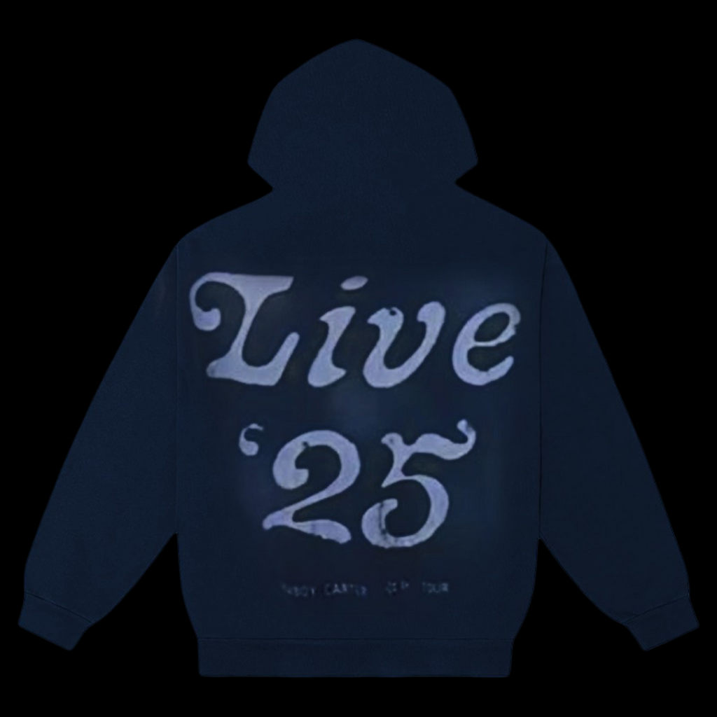 Beyonce Merch - Cowboy Carter Signature Dark Blue Live Tour Hoodie