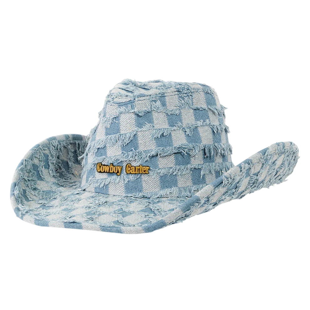 DENIM COWBOY HAT