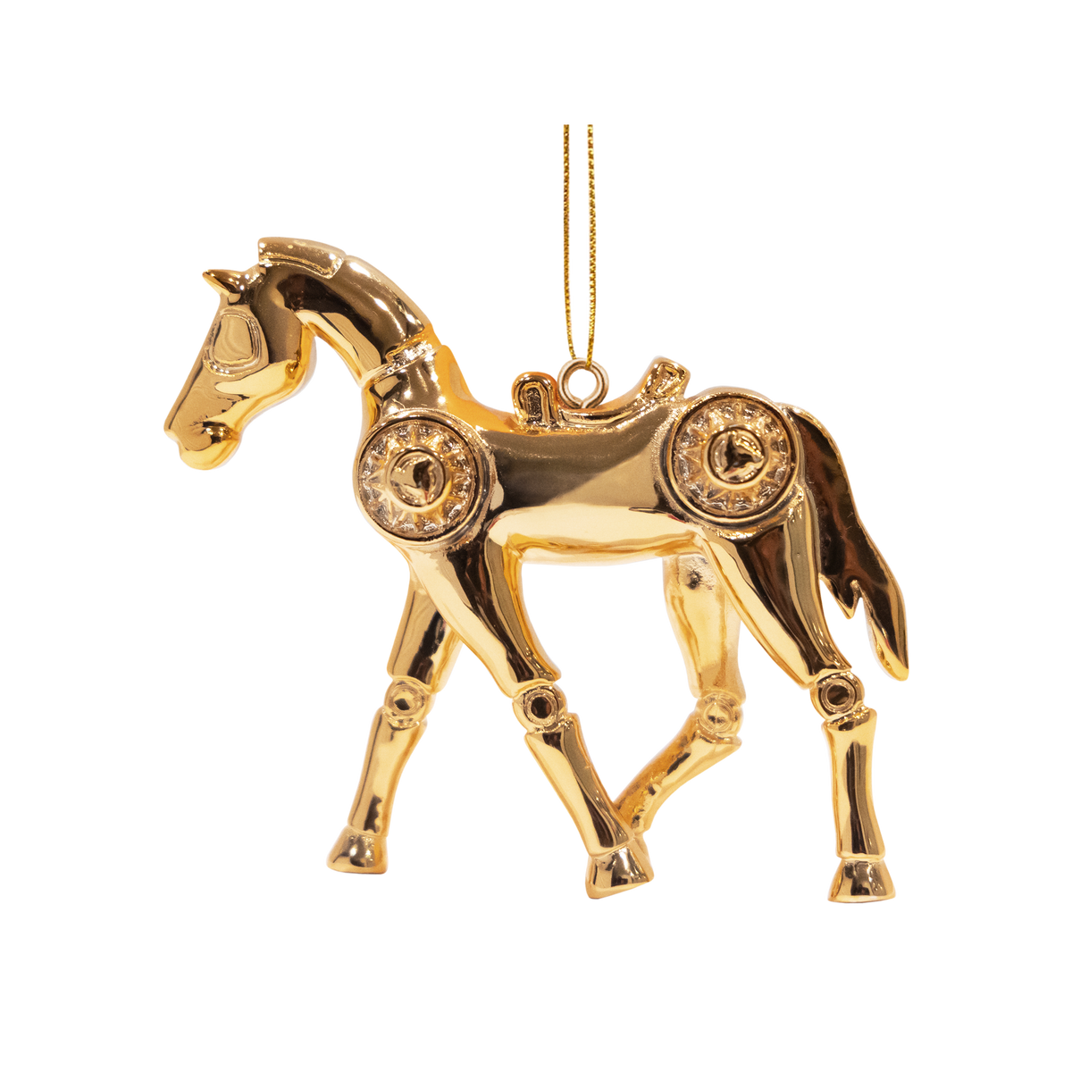 GOLD HORSE ORNAMENT