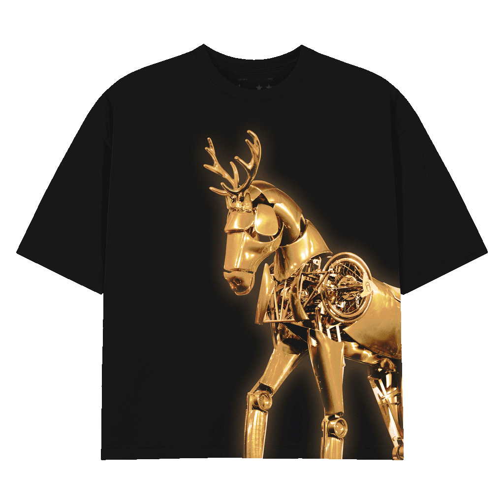 GOLD REINDEER TEE