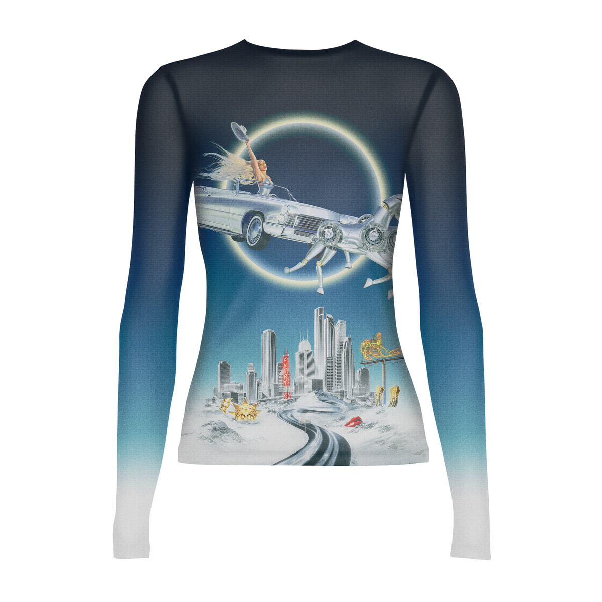 SILVER SLEIGH MESH LS - image 2