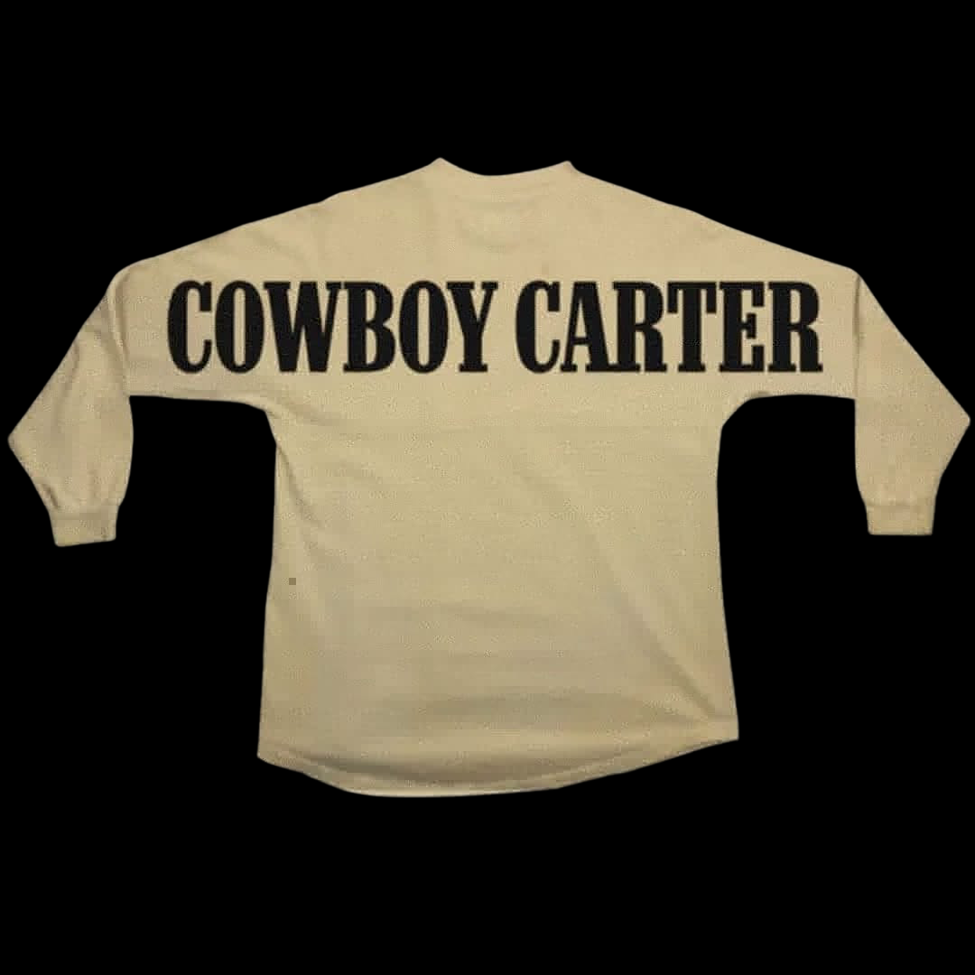 Beyonce Merch - Cowboy Carter Signature Beige Tour Longsleeve