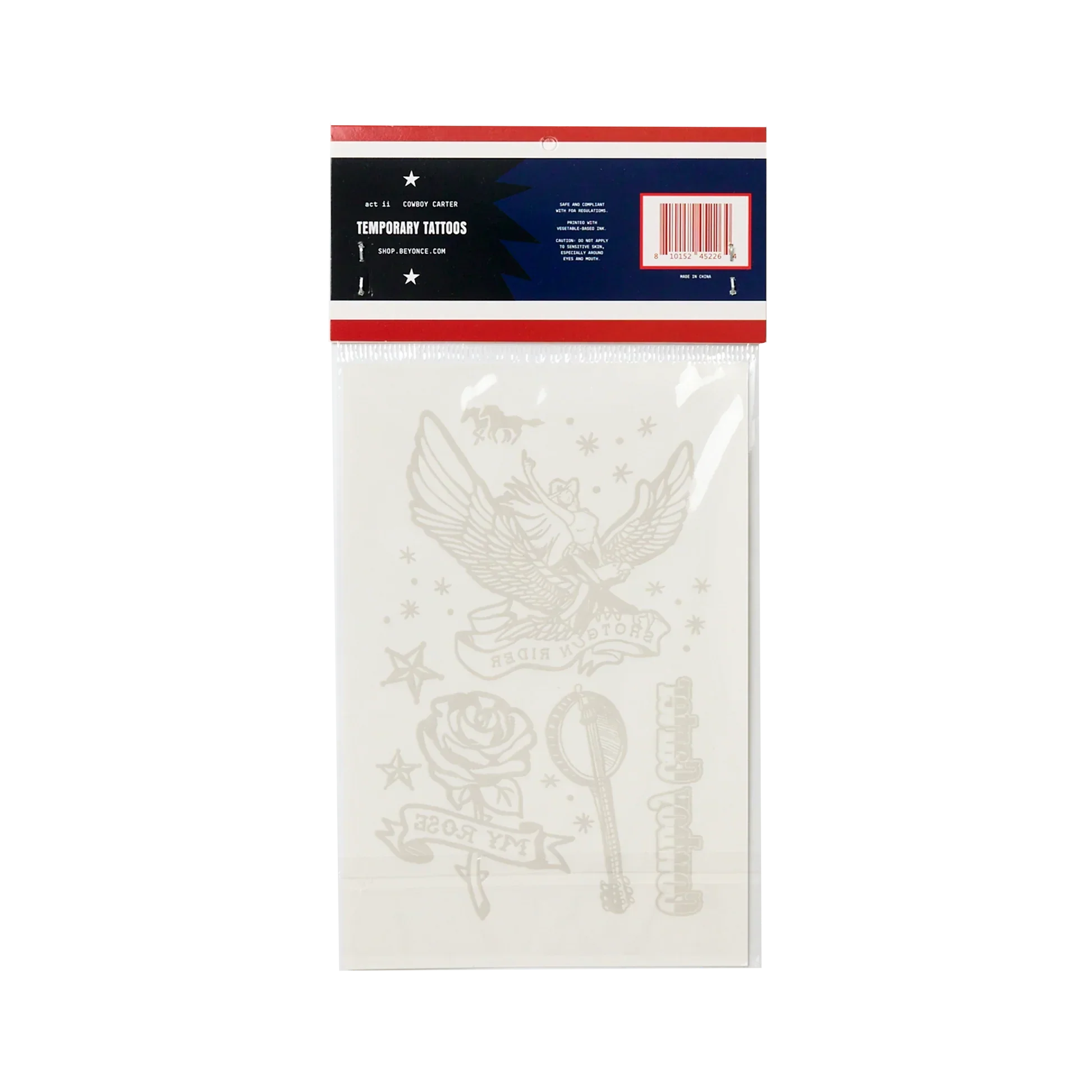 COWBOY CARTER SEMI-PERMANENT TEMPORARY TATTOOS