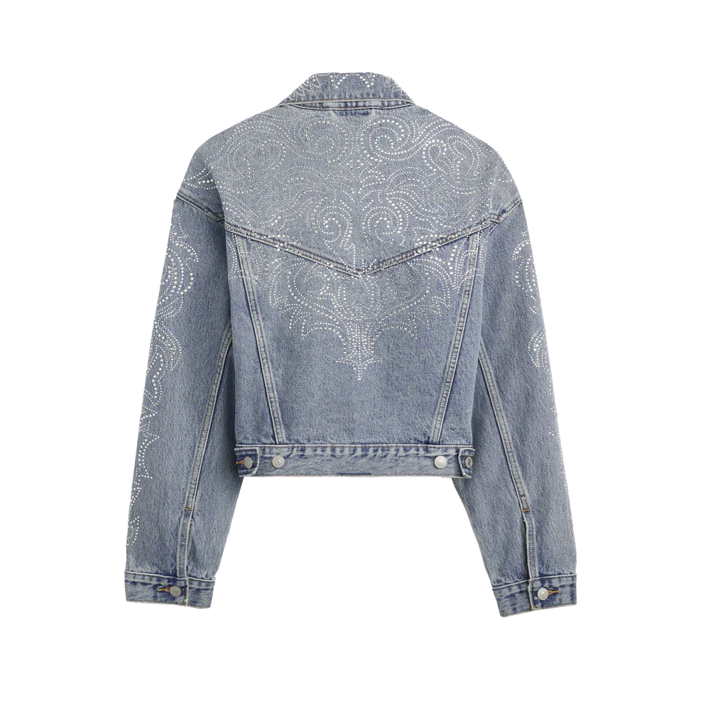BEYONCÉ X LEVI’S® ‘90S SHRUNKEN TRUCKER WESTERN CRYSTAL