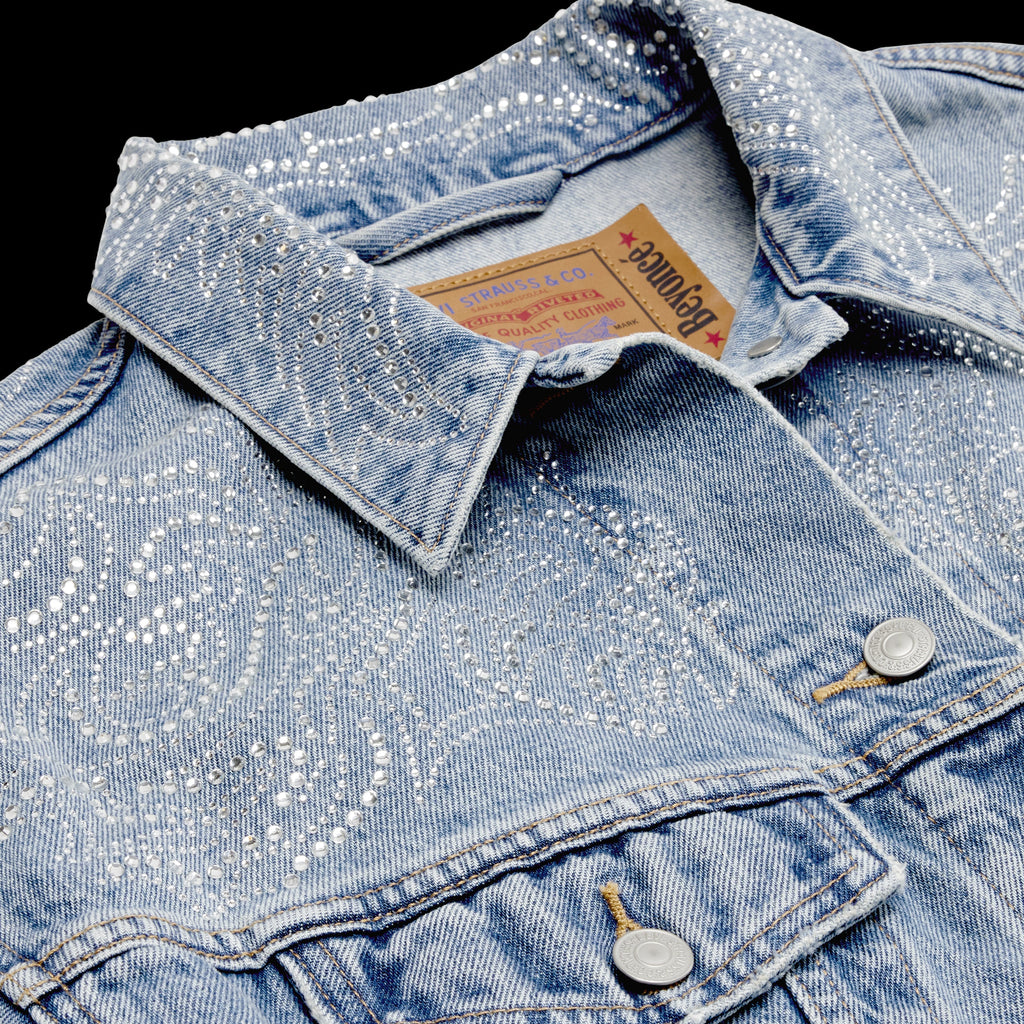 BEYONCÉ X LEVI'S® '90S SHRUNKEN TRUCKER WESTERN CRYSTAL - image 3