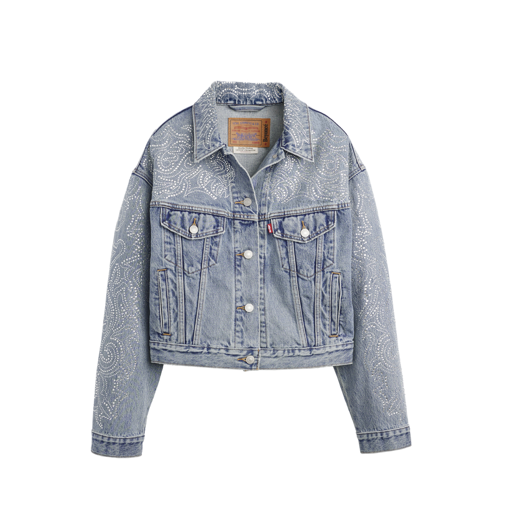 BEYONCÉ X LEVI'S® '90S SHRUNKEN TRUCKER WESTERN CRYSTAL