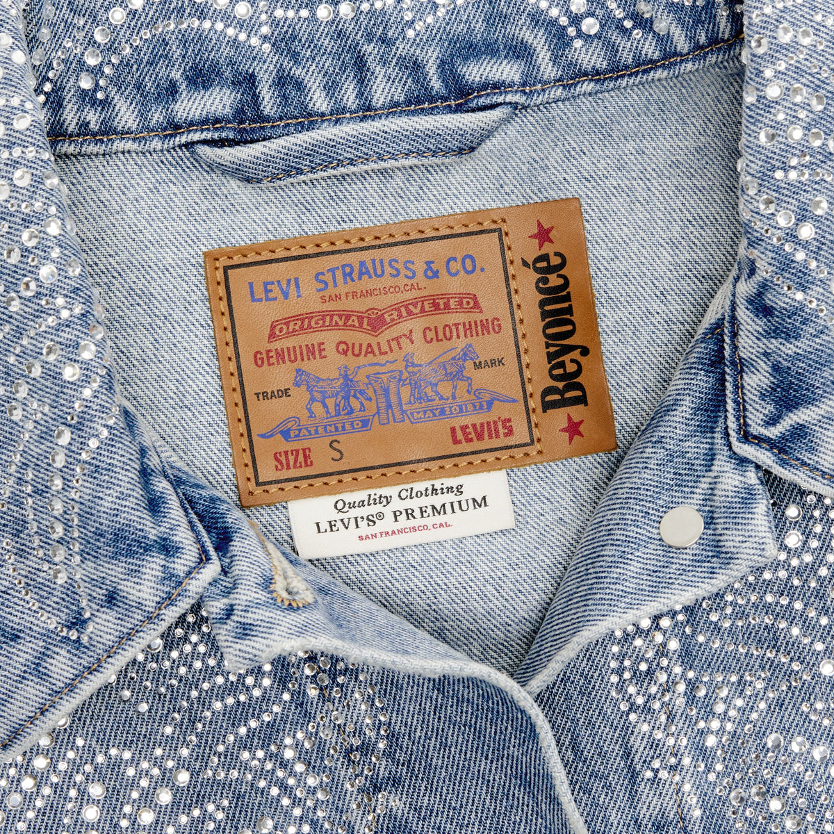 BEYONCÉ X LEVI'S® '90S SHRUNKEN TRUCKER WESTERN CRYSTAL - image 4