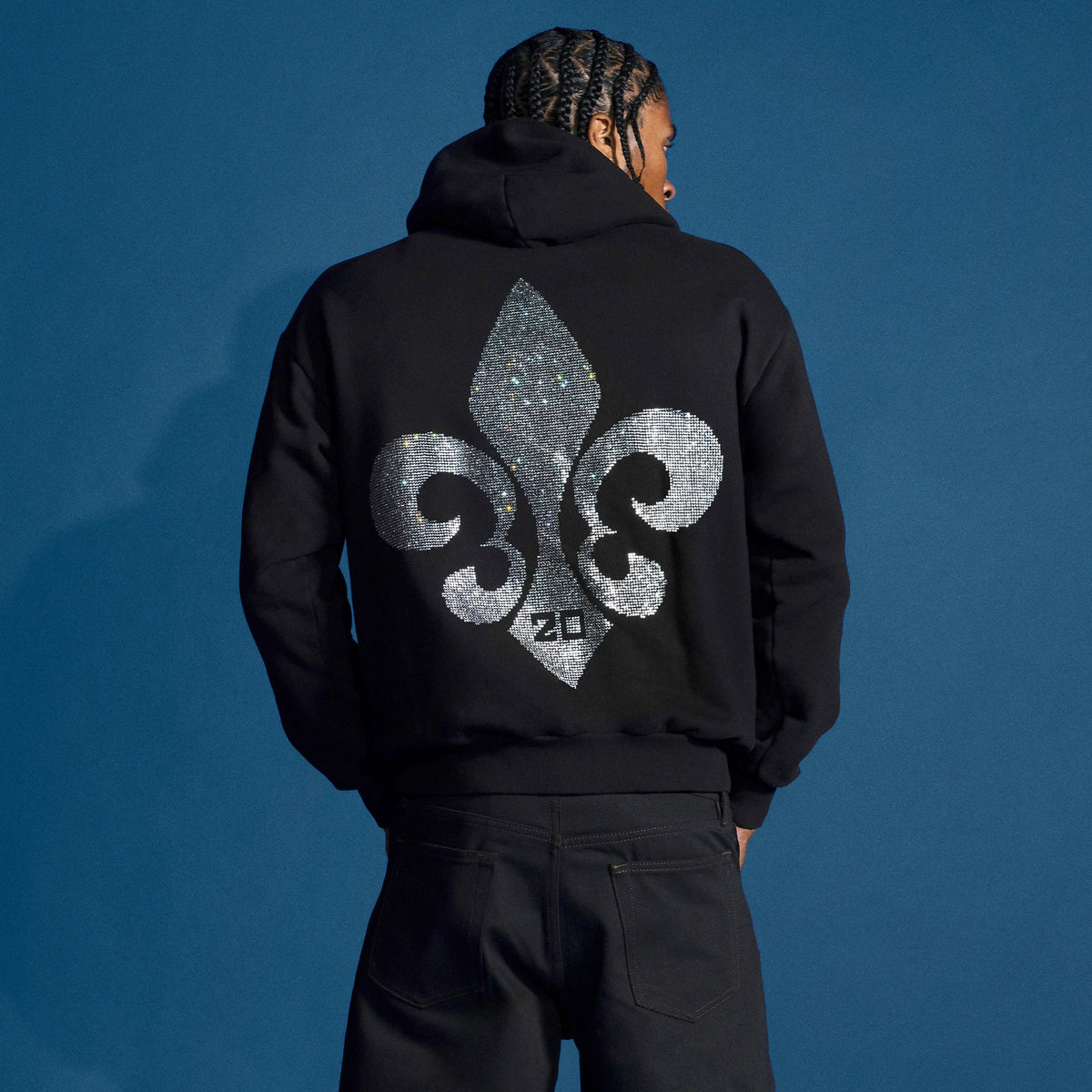 B'DAY CRYSTAL HOODIE - BLACK - image 2