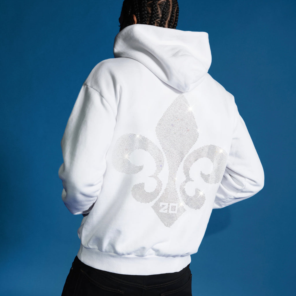 B'DAY CRYSTAL HOODIE - WHITE - image 2
