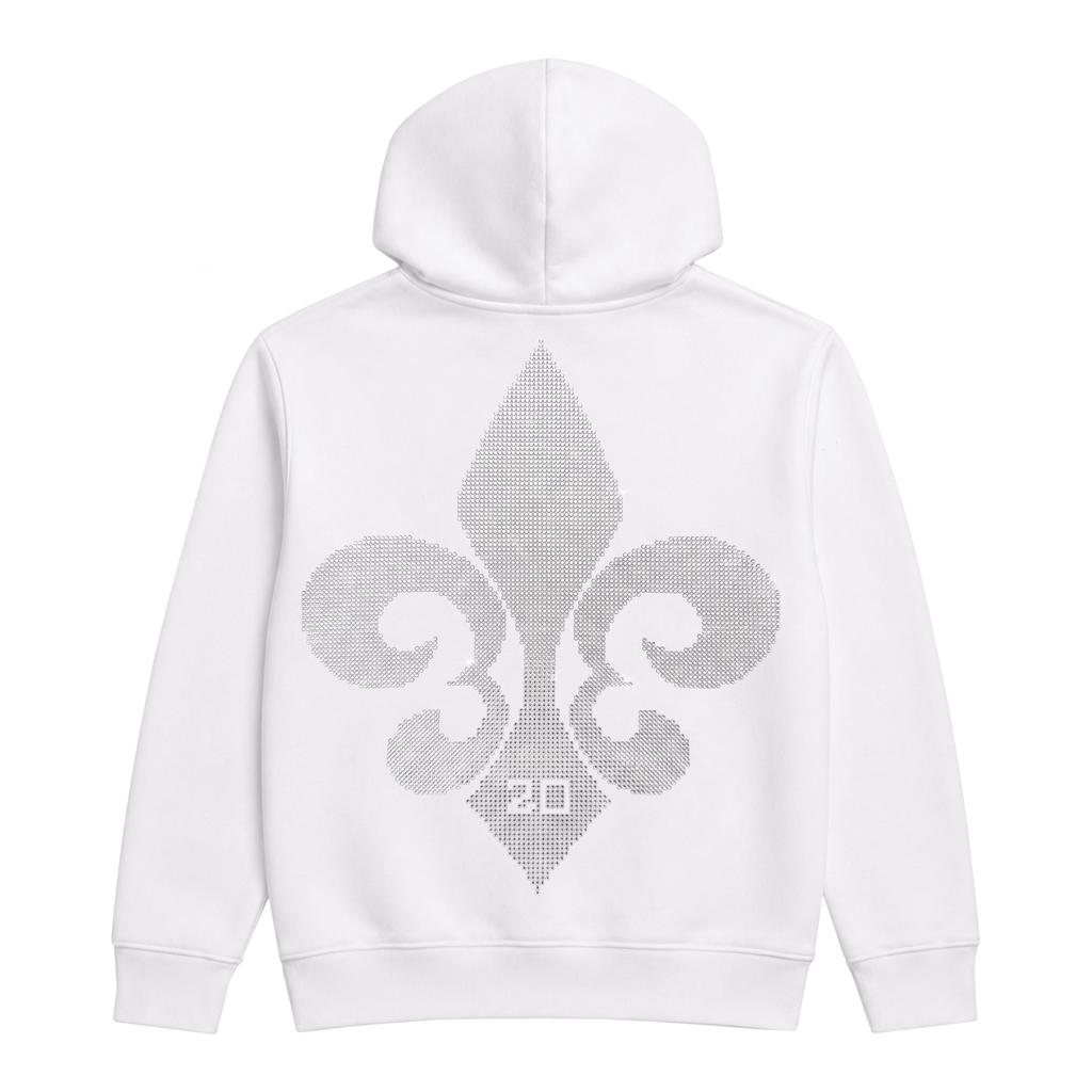 B'DAY CRYSTAL HOODIE - WHITE - image 4