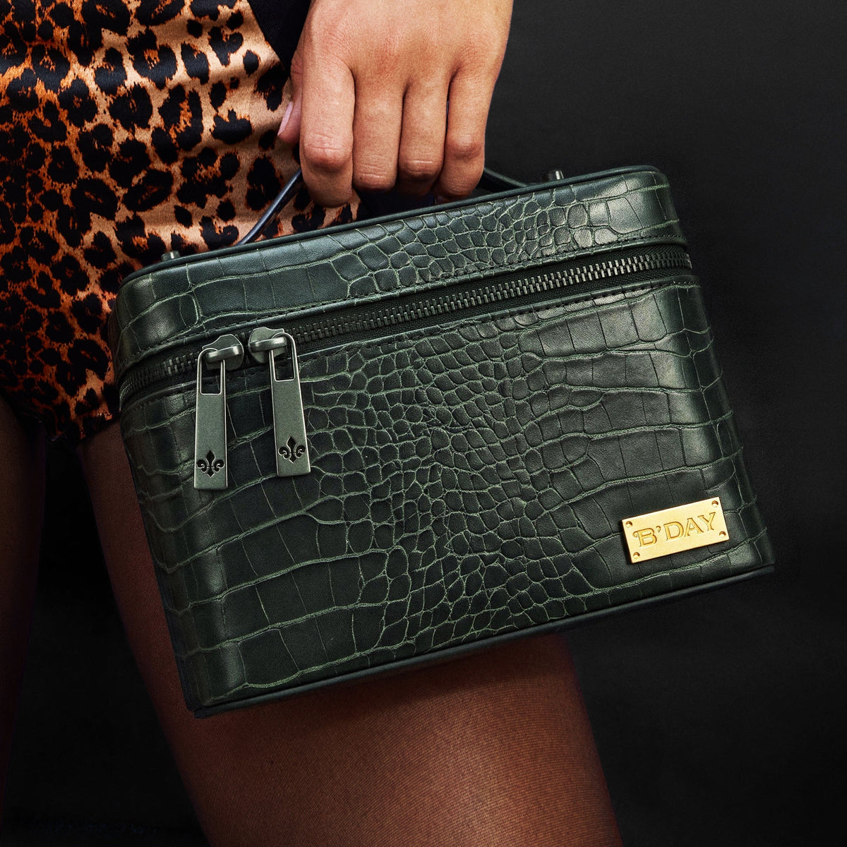 FREAKUM GATOR LEATHER COSMETIC BAG