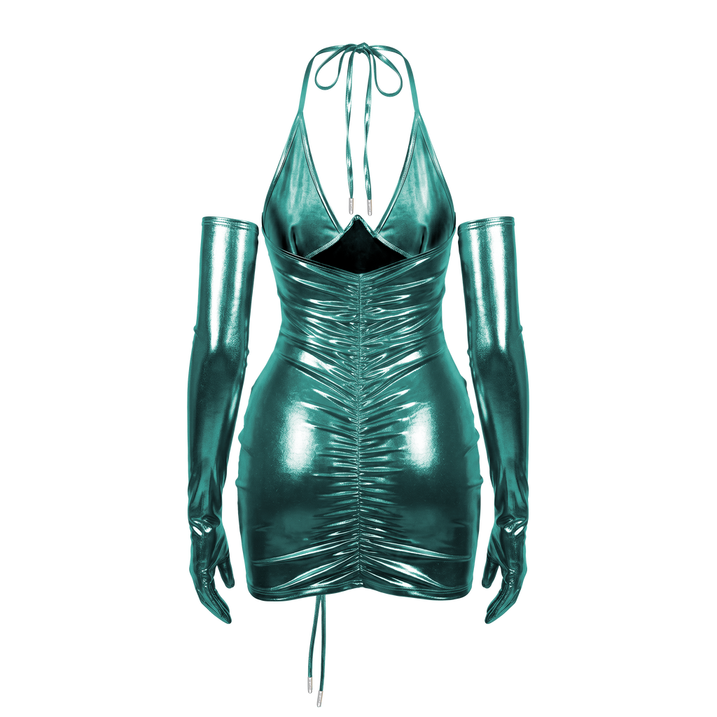 FREAKUM DRESS & GLOVES SET - GREEN - image 4